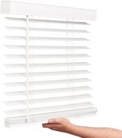 Lotus & Windoware Cordless 2 Inch Faux Wood Blind, 34.5" Wide x 60" Long