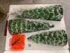 Set of 3 Pre-Lit Ceramic Tabletop Christmas Trees - 2