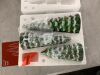 Set of 3 Pre-Lit Ceramic Tabletop Christmas Trees - 3