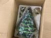 Pre-Lit Ceramic Tabletop Christmas Tree with Lights- 15in - 4