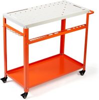 Workbench Table with Tool Slots and Fixture Holes - Loose Hardware