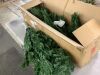 12' Unlit Spruce Pencil Christmas Tree w/ Folding Metal Base - 2