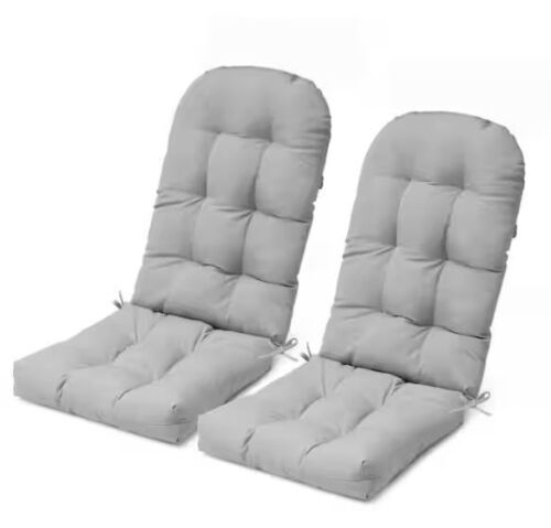 CLOUDFLY 51 in. x 20 in. 2-Piece Comfort Patio Seating Cushions in Light Gray with Fade-Resistant