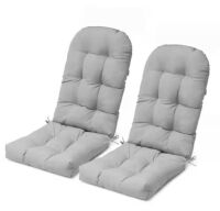 CLOUDFLY 51 in. x 20 in. 2-Piece Comfort Patio Seating Cushions in Light Gray with Fade-Resistant