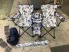 Portable 2-Person Fishing Chair with Removable Umbrella - 2