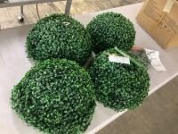 Artificial Topiaries Boxwood Trees 16 in. Tall