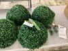 Artificial Topiaries Boxwood Trees 16 in. Tall - 2