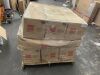 Lot of (9) 6' Pre-Lit Snow Flocked Artificial Pine Christmas Tree w/ Multicolored Lights - Some Boxes Water Damaged