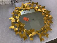 SAFAVIEH Ruthie Butterfly 27 in. x 27 in. Round Framed Mirror