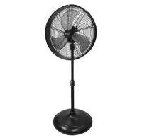 Commercial Electric 20 in. Oscillating Pedestal Fan with Adjustable Height in Black