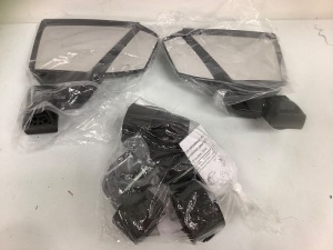 Universal UTV Side and Rearview Mirror Combo Kit, Appears New, Sold as is