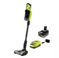 RYOBI ONE+ HP 18V Cordless Pet Stick Vacuum Cleaner Kit with 4.0 Ah HIGH PERFORMANCE Battery and Charger