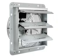 VEVOR 10 in. Aluminum Wall Mount Shutter Exhaust Fan High-Speed 820 CFM