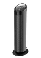 Lasko 1500W 22 in. Black Indoor Electric Tower Ceramic Forced Air Ceramic Space Heater with Child Lock, 3-Speeds, and Remote