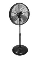 Commercial Electric 20 in. Oscillating Pedestal Fan with Adjustable Height in Black