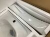 Hanikes Classic 20 in. Tall U-Shape White Vitreous China Pedestal Bathroom Sink With Overflow - 4