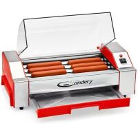 12 in. L x 12 in. W Stainless Steel Nonstick Hot Dog Roller - Cooks up to 6 Hot Dogs
