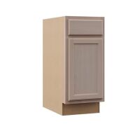 Hampton Bay Recessed Panel 15 in. W x 24 in. D x 34.5 in. H Assembled Base Cabinet in Unfinished