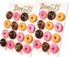 Wooden Donut Stand for Dessert Table, 2 pc
