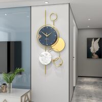 Large Wall Clocks for Living Room Decor Big Modern Wall Clock Battery Operated Silent Non-Ticking for Bedroom Office Kitchen Home Decoration Gold Metal Unique Wall Watch Clock