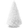 Artificial White Christmas Tree, Unlit Pine Design w/Easy Assembly
