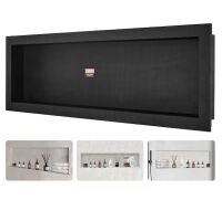 VEVOR 50 in. W x 16 in. H x 3.5 in. D Shower Niche Ready for Tile Single Shelf Organizer in Black