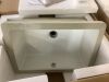 Lot of (2) 18 in . Undermount Rectangular Bathroom Sink with Overflow Drain in White Ceramic - 4