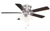 Hampton Bay Clarkston II 44 in. LED Indoor Oil Rubbed Bronze Ceiling Fan with Light Kit