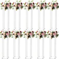 31.5inch 10 Set Acrylic Flower Vase Column Stand Wedding Flower vase Wedding Centerpieces for Tables