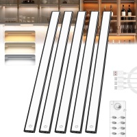 LED Wireless Motion Sensor Under Cabinet Lighting, 5 Pack