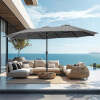 PHI VILLA 15ft Double-Sided Extra Large Patio Twin Umbrella