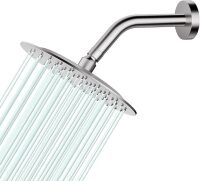 All Metal Rain Shower Head - Heavy Duty Stainless Steel, Easy Install, High Water Flow, Ultra-Thin Modern Design for Bathroom