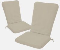 Adirondack Chair Cushion Set of 2 - 18''x18'' Seat & 18''x27'' Back