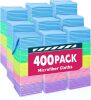 Microfiber Towels Bulk-400 Pack, Cleaning Cloths, Microfiber Towels for Cars, Cleaning Rags, 5 Colors