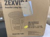 ZEXVIDA Rustic Brown Round Side Table - 2