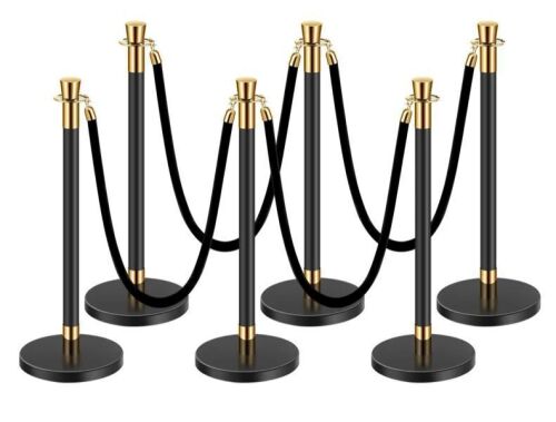 VEVOR Crowd Control Stanchions, 6 pc