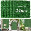 Artificial Boxwood Hedge Wall Panels, 20" x 20", 24pc