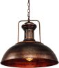 Industrial Nautical Barn Pendant Light Single with Rustic Dome Bowl Shape