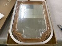 Wood Framed Wall Mirror 16" x 24"