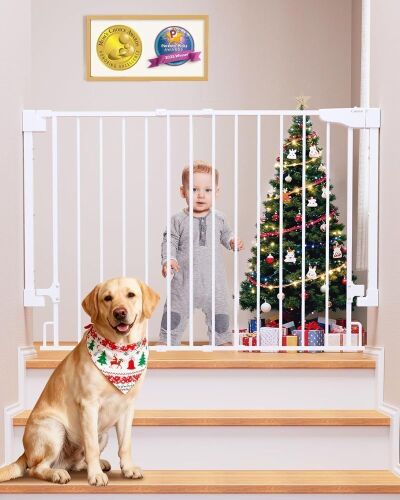 Cumbor 29.2&ndash;43" Baby Gate, Wall Mounted No Bottom Bar