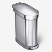 simplehuman 12 Gallon Slim Hands-Free Trash Can