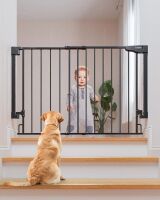 Cumbor 29.2&ndash;43" Baby Gate, Wall Mounted No Bottom Bar