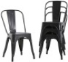 Metal Dining Chairs, Set of 4