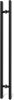 48 inch Large Stainless Steel Front Door Handle Double Sided