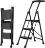 3 Step Ladder, Retractable Handgrip