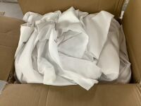 White Rectangle Tablecloth, 60" x 102", 12 Pack