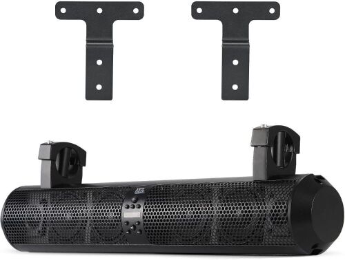KEMIMOTO 28-Inch UTV Sound Bar with 2 Tweeters & 4 Subwoofers, Bluetooth-Compatible, AUX & USB Ports, 500W, Both Fits 1.56"-2.25" Roll Bars & Golf Cart Mounts