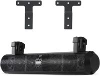 KEMIMOTO 28-Inch UTV Sound Bar with 2 Tweeters & 4 Subwoofers, Bluetooth-Compatible, AUX & USB Ports, 500W, Both Fits 1.56"-2.25" Roll Bars & Golf Cart Mounts