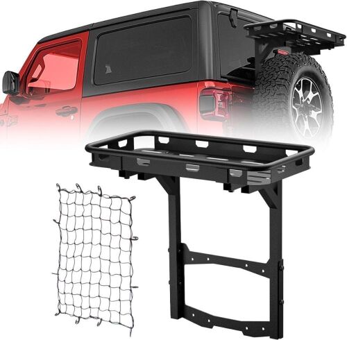 Yzona Rear Cargo Carrier Basket On OE Tailgate For 2018-2025 Jeep Wrangler JL & JLU Unlimited 2/4 Door