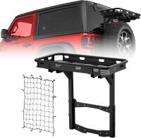 Yzona Rear Cargo Carrier Basket On OE Tailgate For 2018-2025 Jeep Wrangler JL & JLU Unlimited 2/4 Door